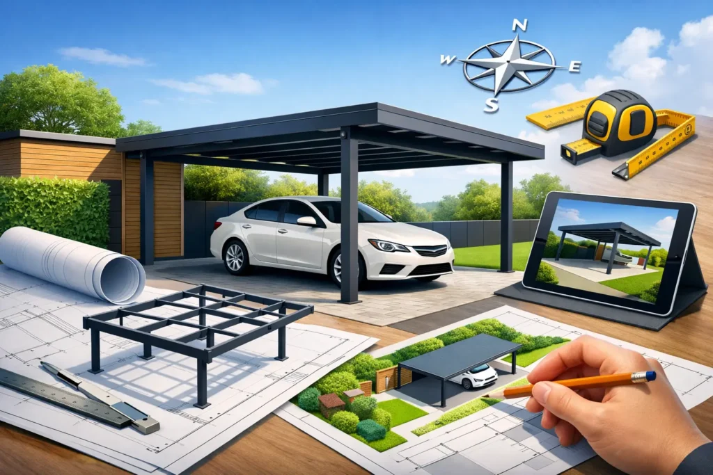 Carport aus Stahl nach Maß richtig planen