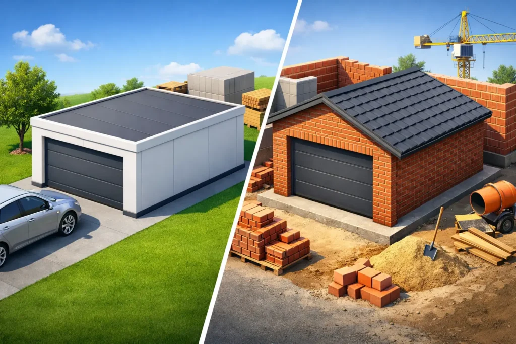 Fertiggarage oder Massivgarage vergleichen