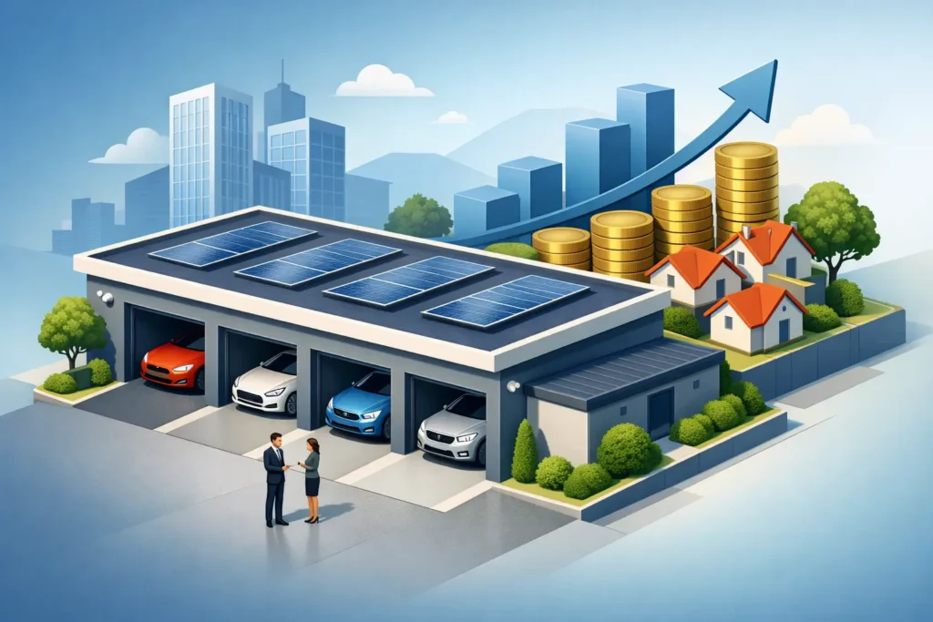 Mehrfachgarage für Vermietung als Anlage