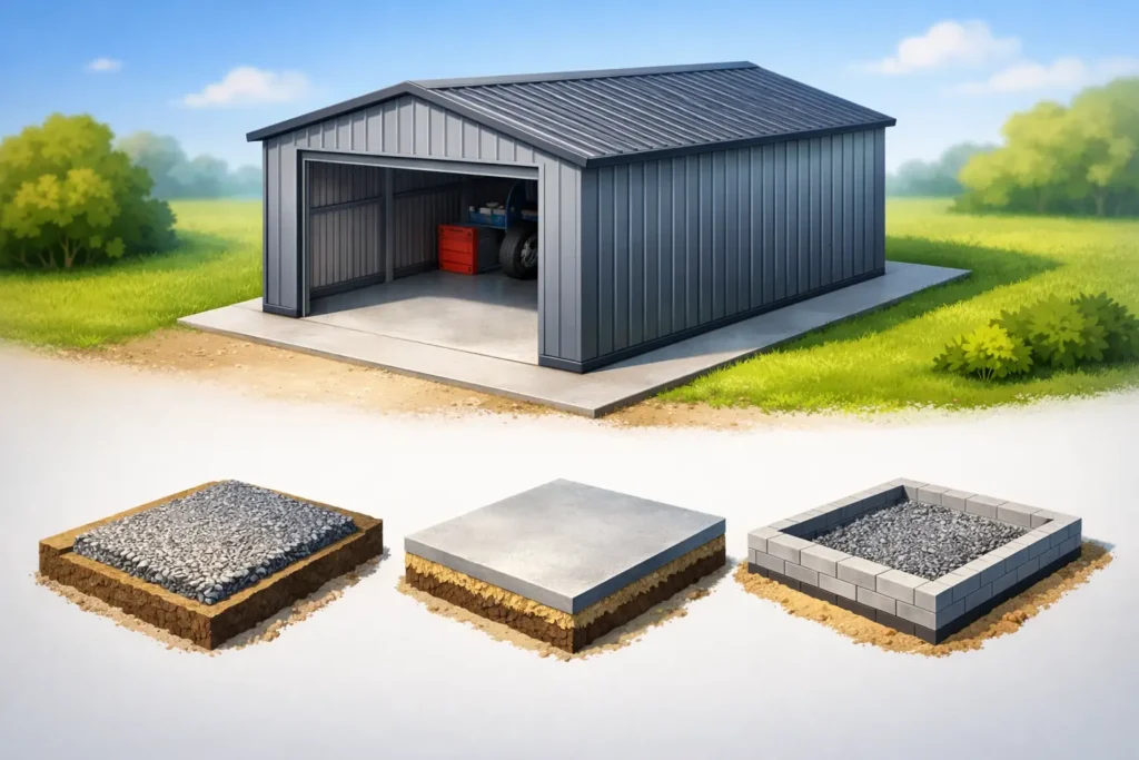 Welches Fundament für Blechgarage passt?