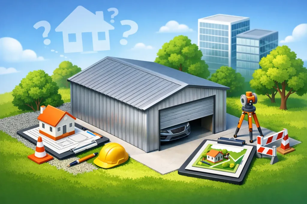 Braucht eine Blechgarage eine Baugenehmigung?