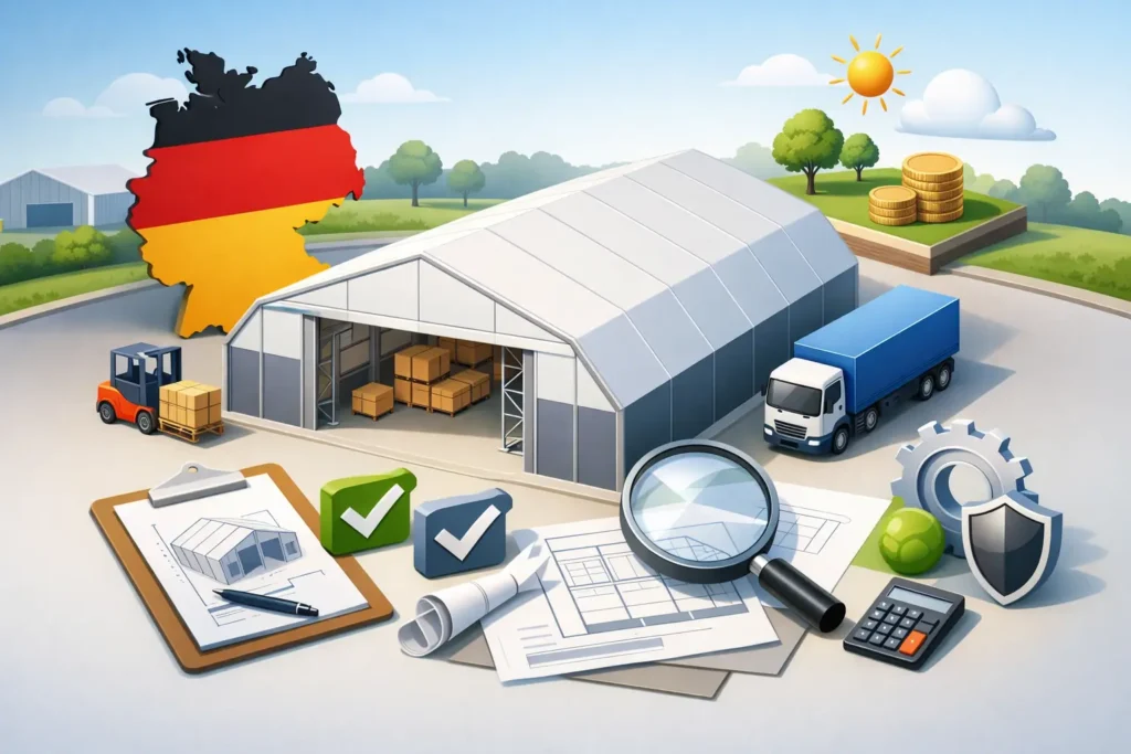 Leichtbauhalle kaufen in Deutschland - worauf achten?