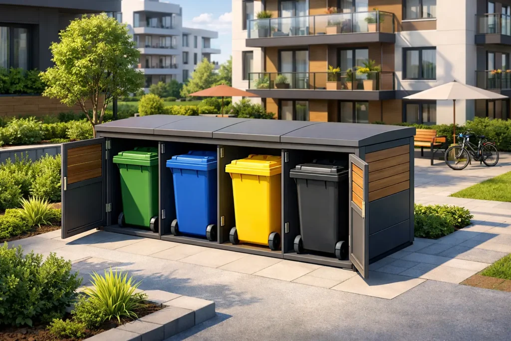Beste Mülltonnenbox für Mehrfamilienhaus