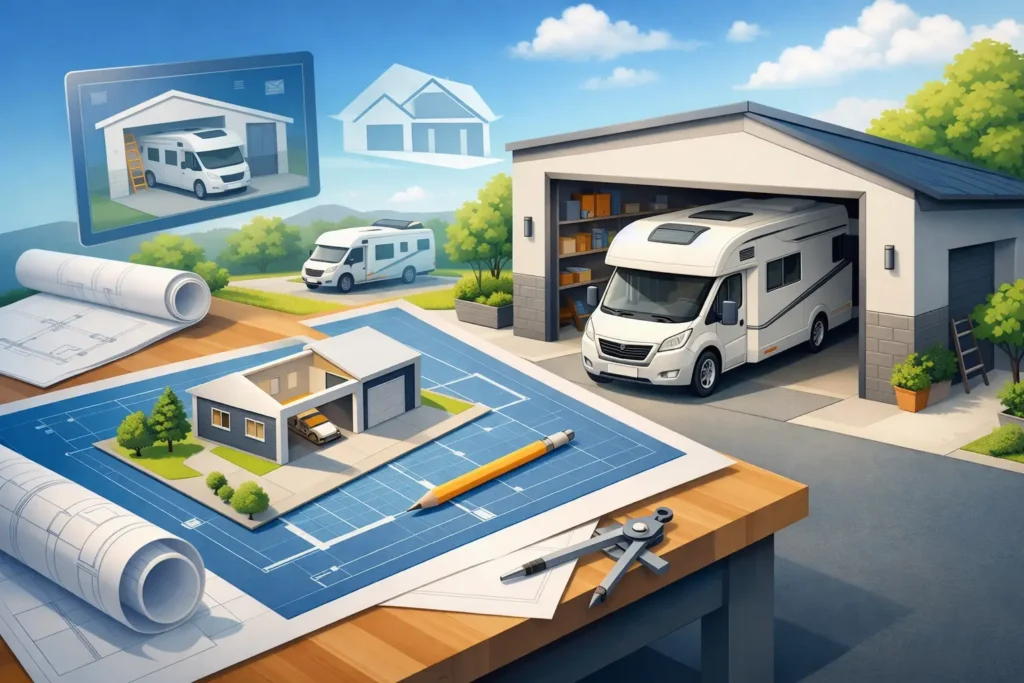 Die beste Garage für Ihr Wohnmobil planen