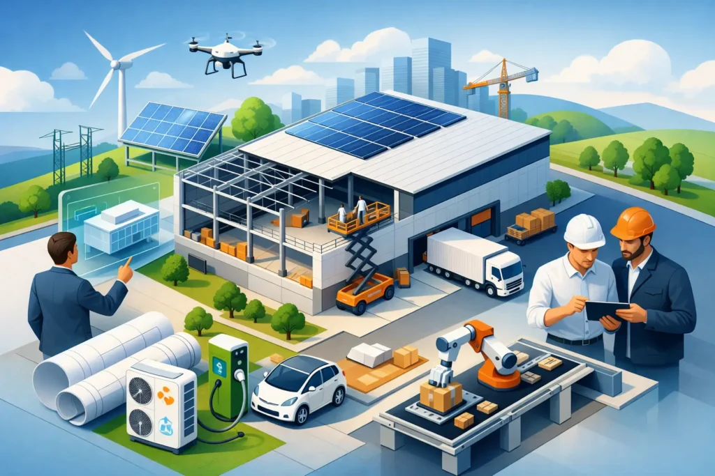 Trends im Hallenbau 2026 für Planung und Bau