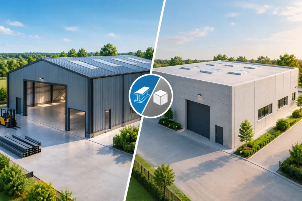 Stahlhalle oder Betonhalle - was passt besser?
