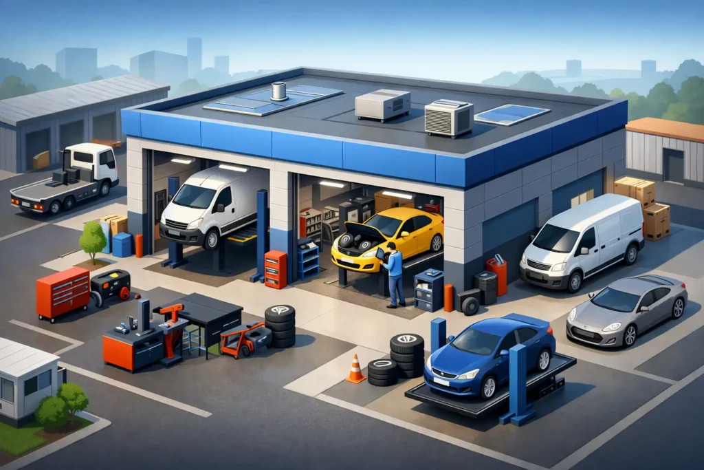 Werkstattgarage für Gewerbe kaufen - worauf achten?