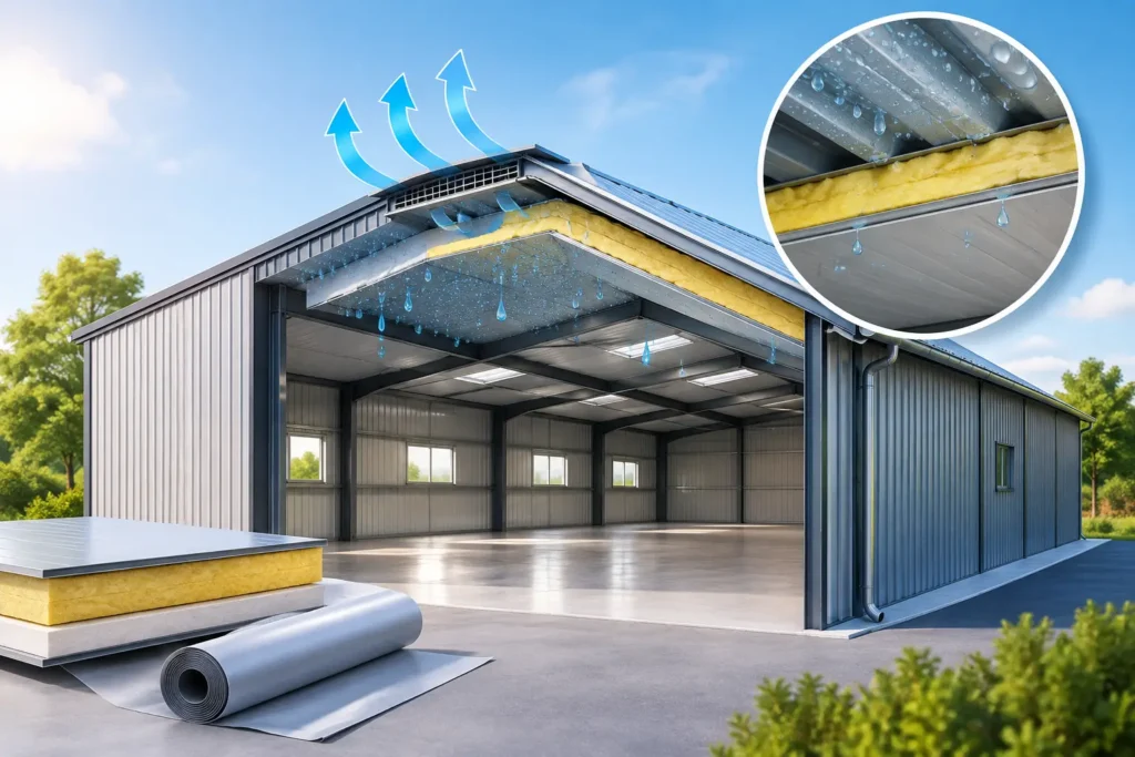 Stahlhalle gegen Kondenswasser richtig schützen